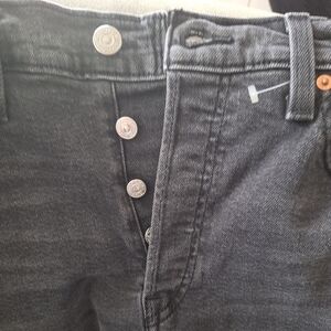 NWOT Levi Strauss & Co. Gray Jeans 32W 28L button fly Wedgie Straight Nwot